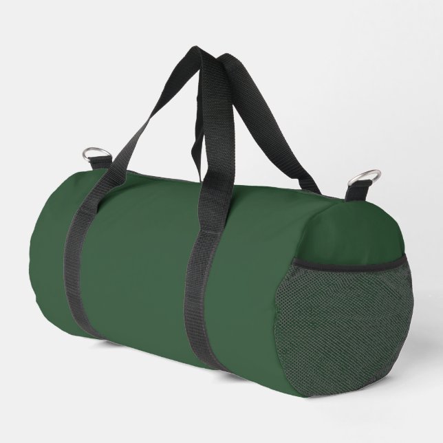 Sac De Sport Vert émeraude foncé uni (Coin droit)