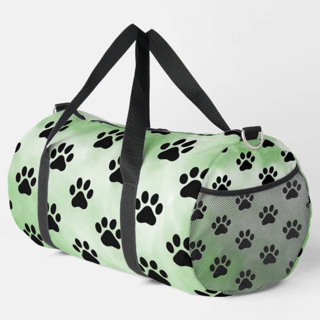 Sac De Sport Vert menthe personnalisable monogramme empreinte d (Coin droit)