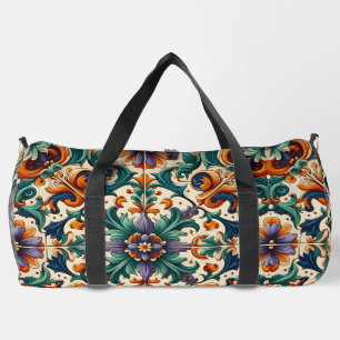Sac De Sport Vert orange violet portugais Azulejos Carreaux Art