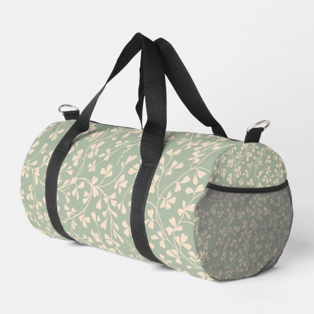Sac De Sport Vert sage botanique (Coin droit)