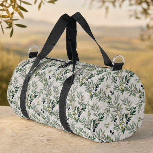 Sac De Sport Vert Sauge Aquarelle Olives Campagne Française