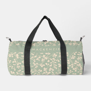 Sac De Sport Vert sauge botanique personnalisé