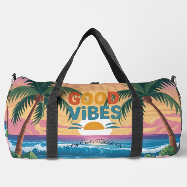 Sac De Sport Vibes d'été Carnet tropical (Recto)