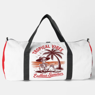Sac De Sport Vibes Tropicales Été Sans Fin Squelette