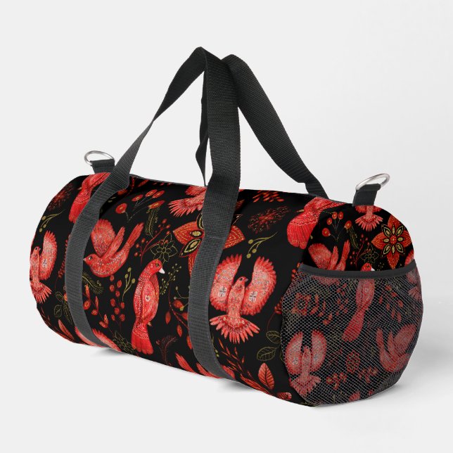 Sac De Sport  Vibrant floral and leafy pattern designs (Coin droit)