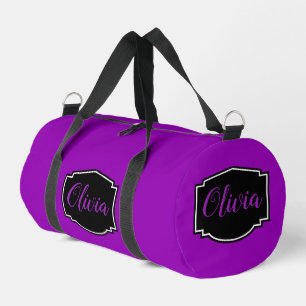 Sac De Sport Vibrant, Gras Fuchsia Purple Personnalisé