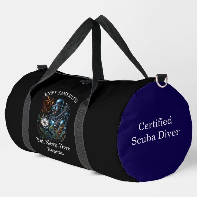 Sac De Sport Vibrations de plongée : Plongez dans l'aventure ! (Coin gauche)