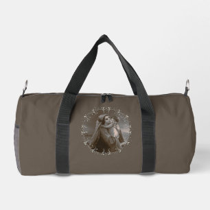 Sac De Sport Vierge vintage et enfant avec cadre argenté
