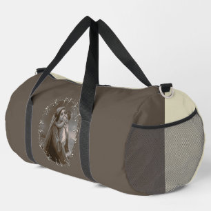 Sac De Sport Vierge vintage et enfant avec cadre argenté