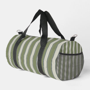 Sac De Sport Vintage français rayures de verdure - Neutre ferme