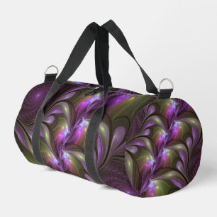 Sac De Sport Violet Abstrait violet violet kaki fractal