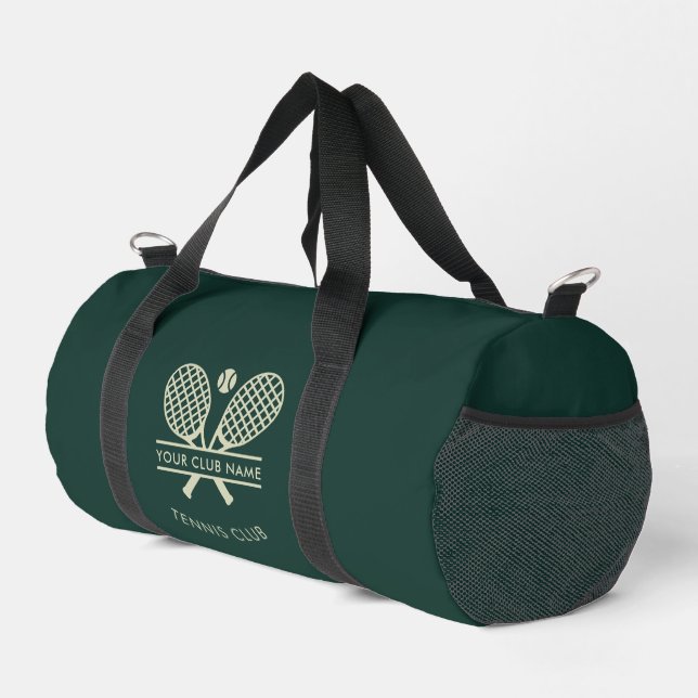 Sac De Sport Votre Club de tennis Nom Équipe Joueurs Green Cust (Coin droit)