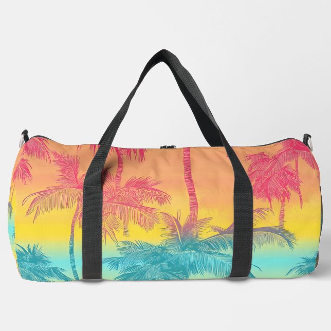 Sac De Sport Voyage Coucher de Soleil Tropical  (Recto)