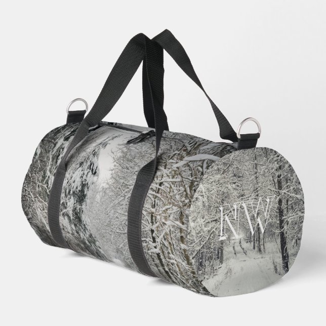 Sac De Sport Voyage d'hiver à travers la forêt (Coin gauche)