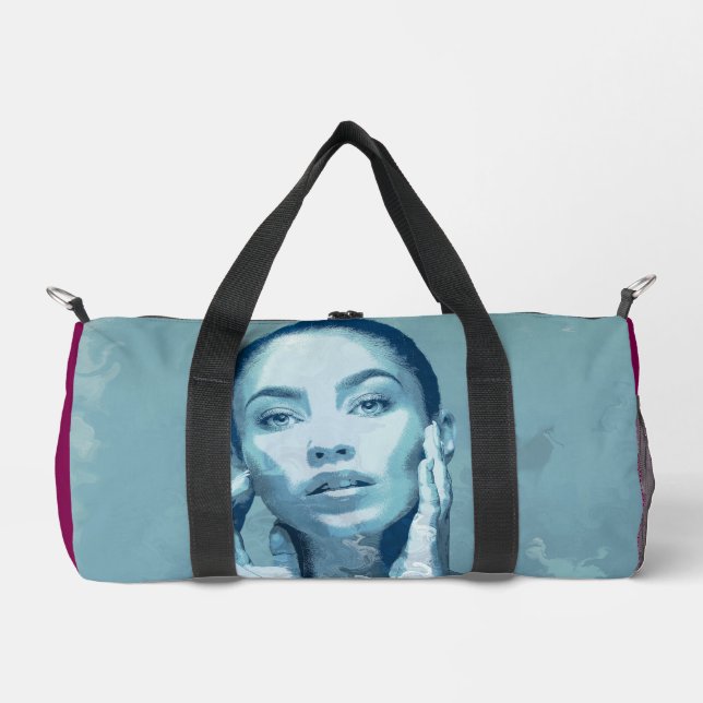 Sac De Sport "Woman in Blue" Premium Canvas (Recto)