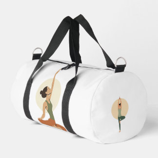 Sac De Sport Yoga Pose Monoline Tons Terres |
