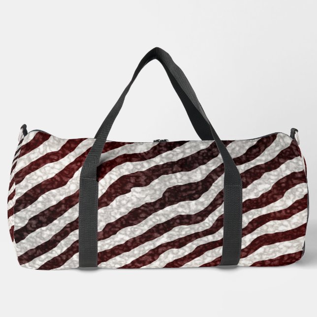 Sac De Sport Zèbre Brun (Recto)