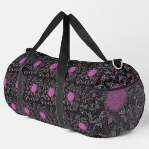 Sac De Sport Zèbre disco noir blanc et rose moderne