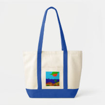 Sac de support avec supports bleus et deux stylos