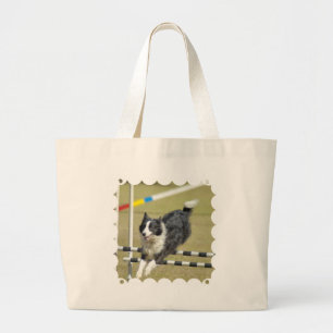 Sac de toile d'agilité de border collie