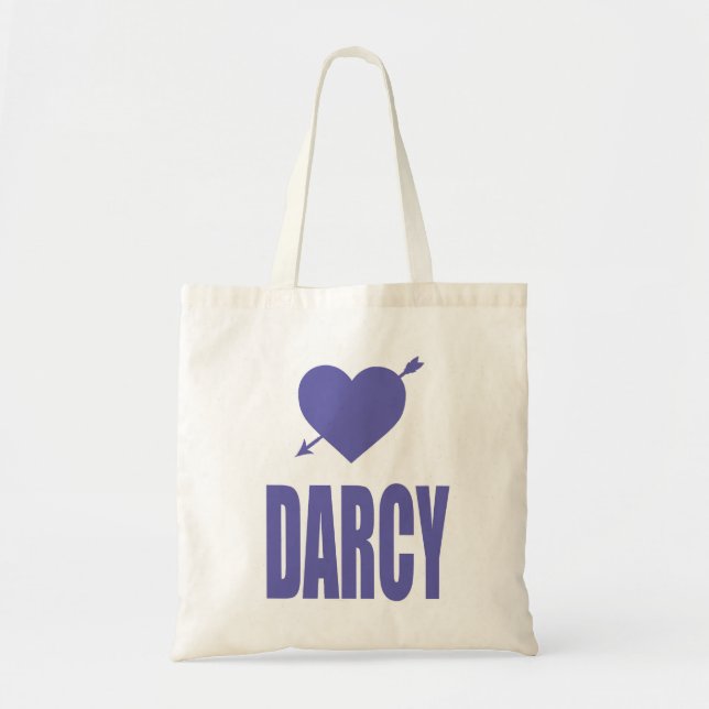 Sac de toile de Darcy de coeur (Devant)