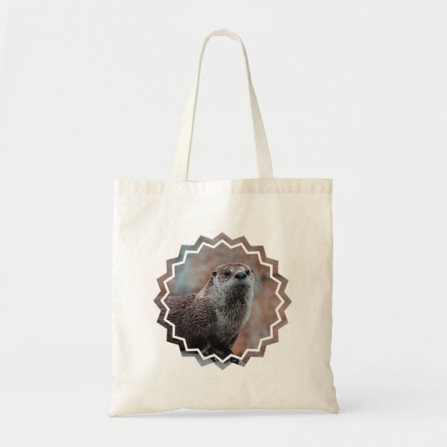 Sac de toile de photo de loutre petit (Devant)
