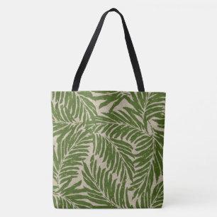 Sac de toile hawaïen de plage de texture de paume