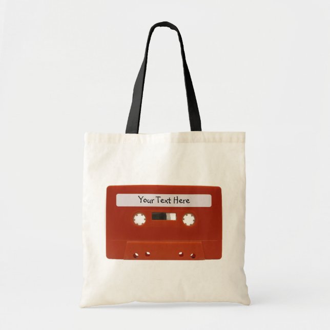 Sac de toile personnalisable sur bande de cassette (Devant)