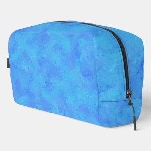 Sac de toilette à motif abstrait bleu