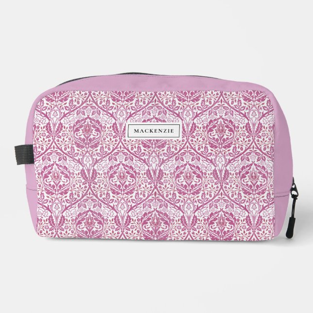 Sac de toilette à motifs floraux rose élégant (Recto)