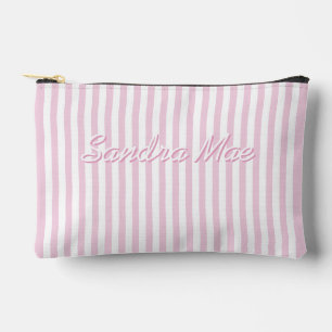 Sac de toilette à rayures chic élégant simple