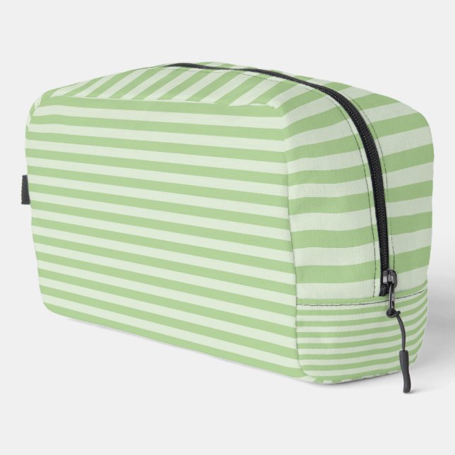 Sac de toilette à rayures vertes (Coin droit)