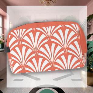 Sac de toilette Art Déco Coral Fizz et éventails b