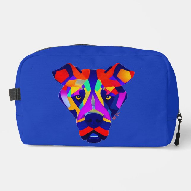 Sac de toilette bleu Alexander's Dog dopp kit (Recto)