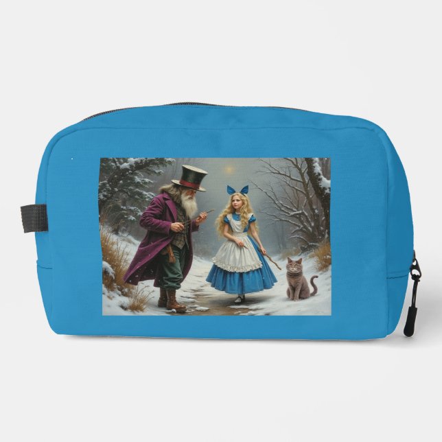 Sac de toilette bleu Alice Winter (Recto)