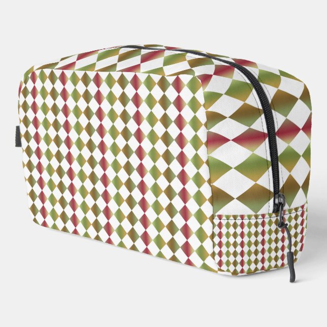 Sac de toilette de Motif de diamants de Checker co (Coin droit)