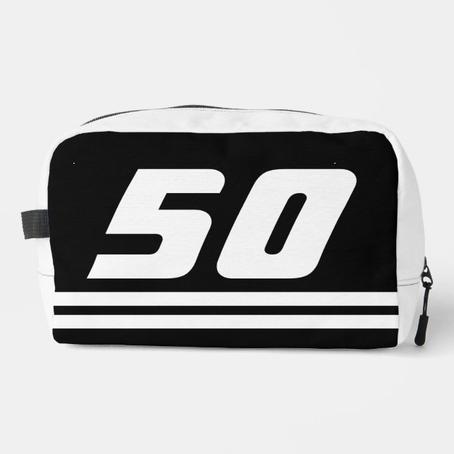 Sac de toilette de voyage personnalisé pour le 50e (Recto)