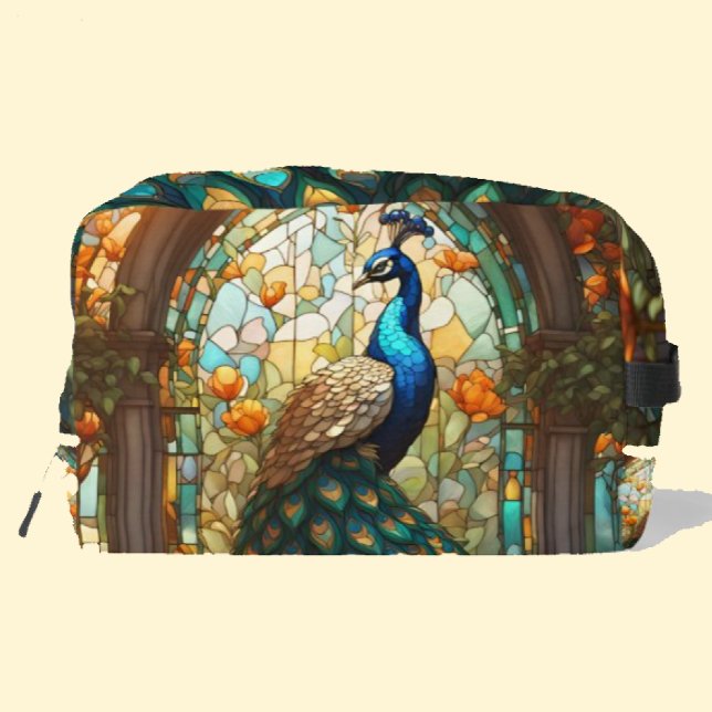 Sac de toilette Dopp Kit Paon Arc-en-Ciel (Créateur téléchargé)