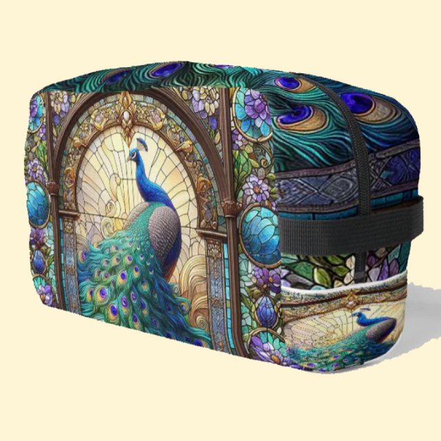Sac de toilette Dopp Kit Paon Arc-en-Ciel (Créateur téléchargé)