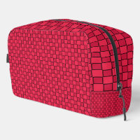 Sac de toilette en carton rouge noir