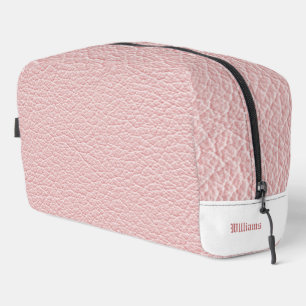 Sac de toilette en cuir clair