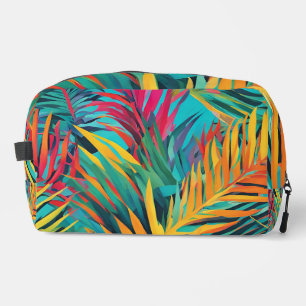 Sac de toilette Feuilles tropicaux Palmiers coloré