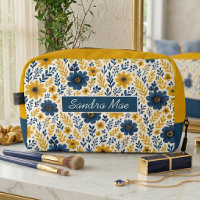 Sac de Toilette Floral Méditerranéen Élégant