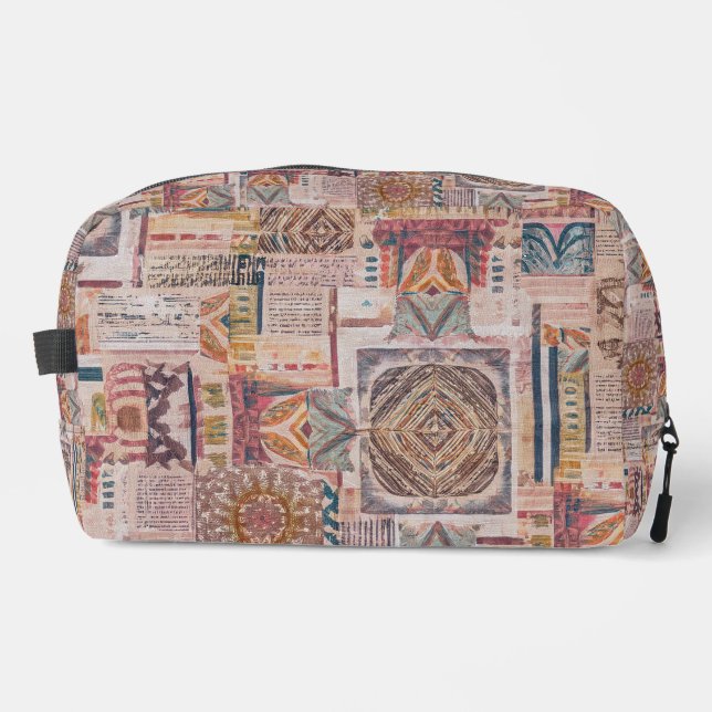 Sac de toilette Mandala Patchwork (Recto)