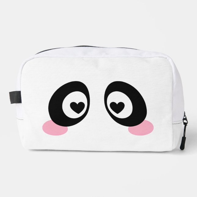 Sac de toilette mignon à deux faces avec émoji (Recto)