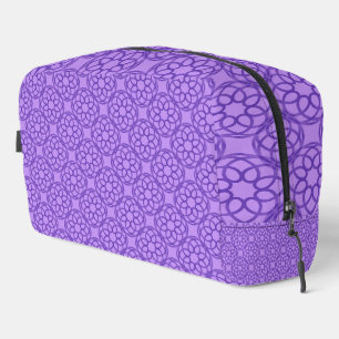 Sac de toilette Motif mauve géométrique