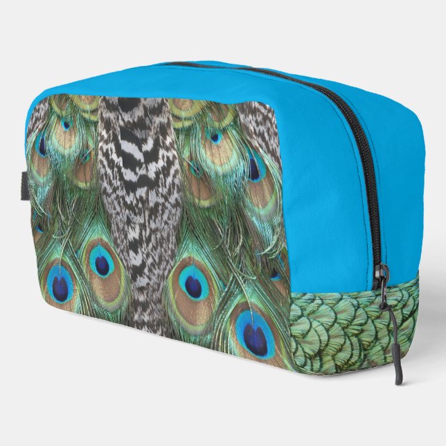 Sac de toilette Motif Peacock Feathers (Coin droit)