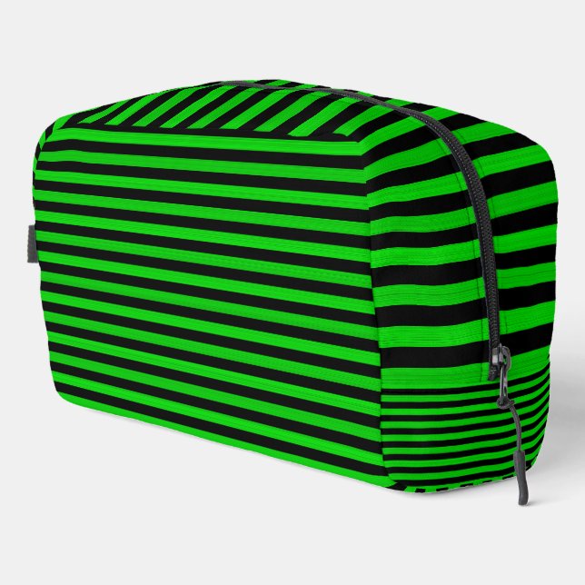 Sac de toilette Motif vert noir (Coin droit)