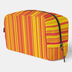 Sac de toilette orange rouge jaune