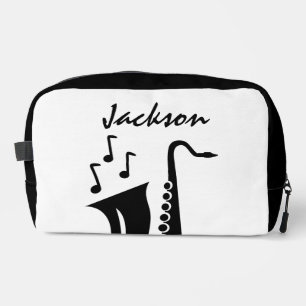 Sac de toilette personnalisé avec design saxophone